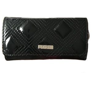 Jessica Simpson Black Sadie Tri Fold Wallet